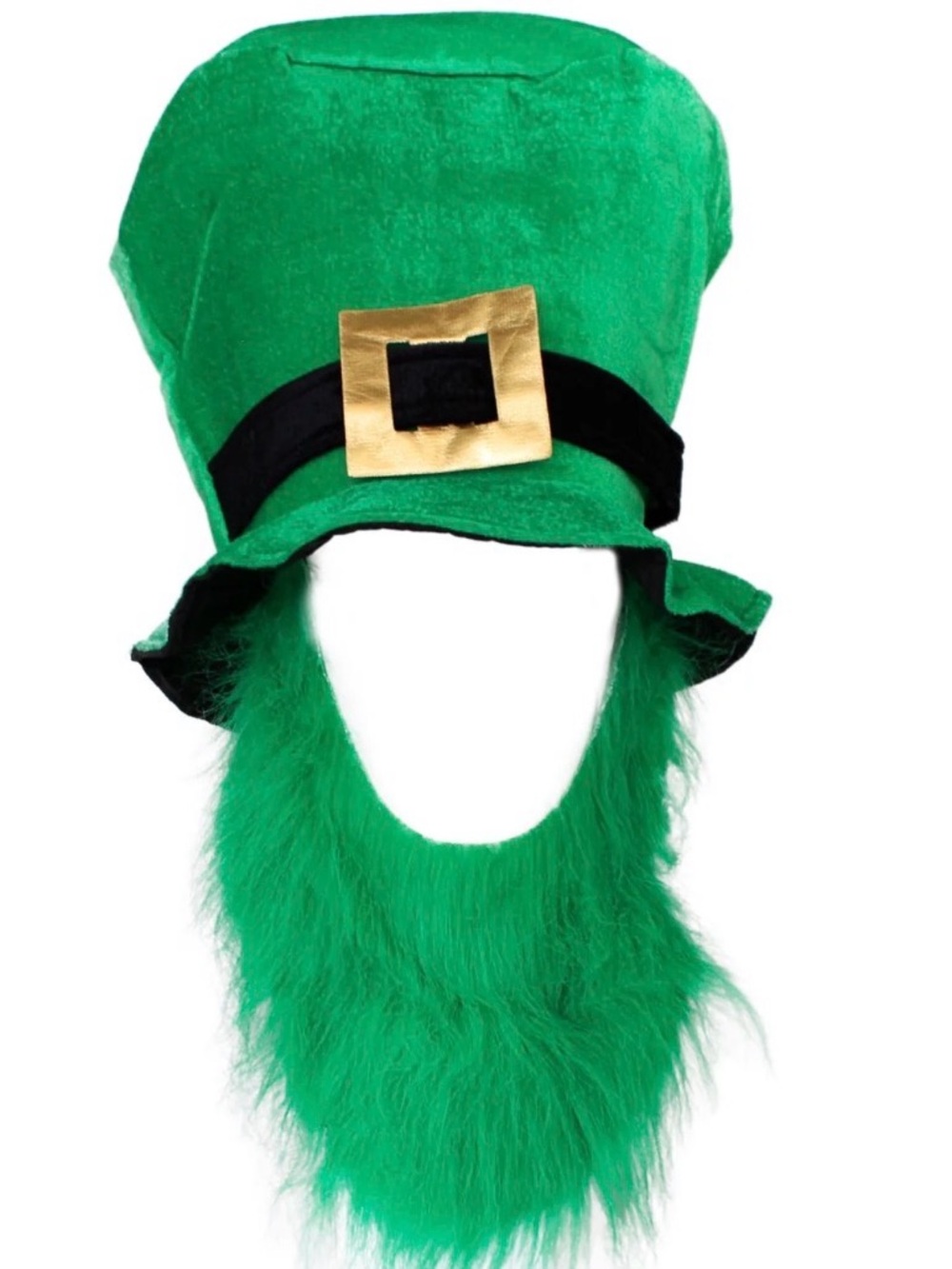Jumbo Leprechaun Hat with Beard St. Patrick’s Day Costume
